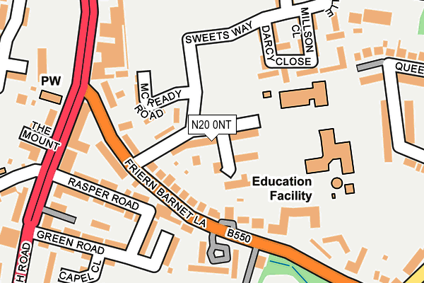 N20 0NT map - OS OpenMap – Local (Ordnance Survey) N20 0NT map - OS OpenMap – Local (Ordnance Survey)