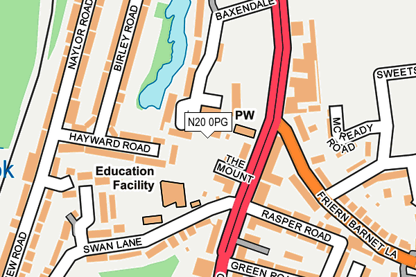 N20 0PG map - OS OpenMap – Local (Ordnance Survey) N20 0PG map - OS OpenMap – Local (Ordnance Survey)