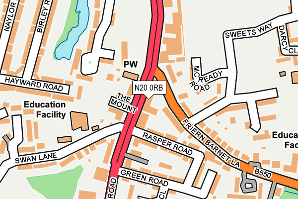 N20 0RB map - OS OpenMap – Local (Ordnance Survey) N20 0RB map - OS OpenMap – Local (Ordnance Survey)