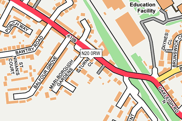 N20 0RW map - OS OpenMap – Local (Ordnance Survey) N20 0RW map - OS OpenMap – Local (Ordnance Survey)