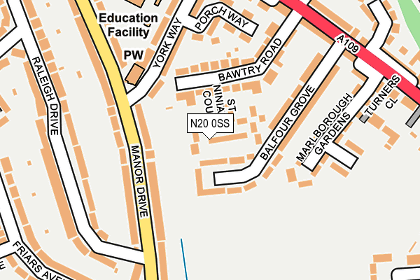 N20 0SS map - OS OpenMap – Local (Ordnance Survey) N20 0SS map - OS OpenMap – Local (Ordnance Survey)