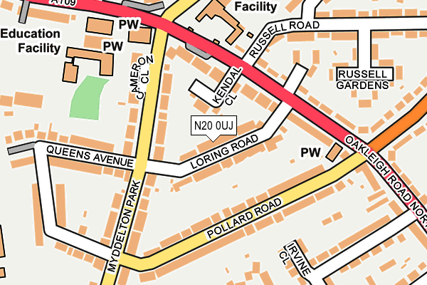 N20 0UJ map - OS OpenMap – Local (Ordnance Survey) N20 0UJ map - OS OpenMap – Local (Ordnance Survey)