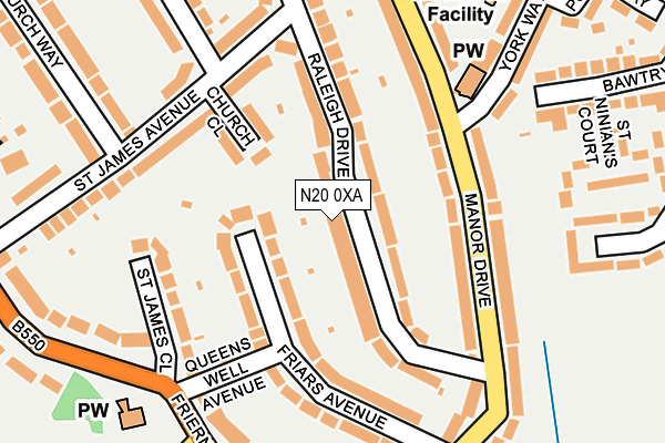 N20 0XA map - OS OpenMap – Local (Ordnance Survey) N20 0XA map - OS OpenMap – Local (Ordnance Survey)