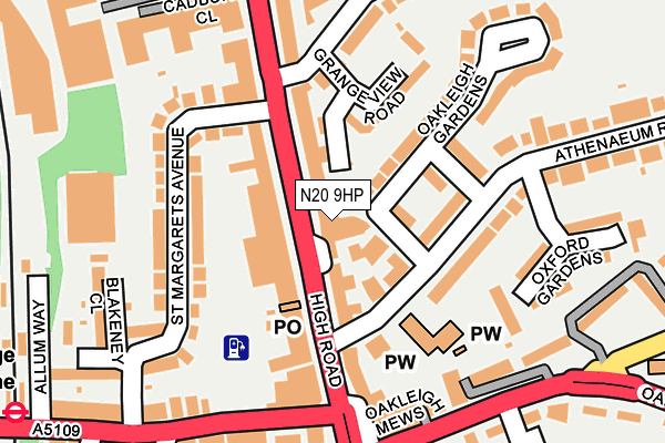 N20 9HP map - OS OpenMap – Local (Ordnance Survey) N20 9HP map - OS OpenMap – Local (Ordnance Survey)