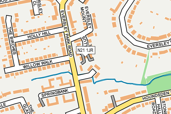 N21 1JR map - OS OpenMap – Local (Ordnance Survey) N21 1JR map - OS OpenMap – Local (Ordnance Survey)
