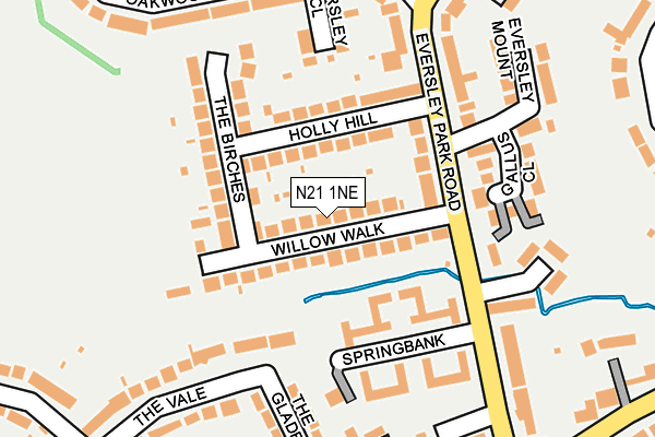 N21 1NE map - OS OpenMap – Local (Ordnance Survey) N21 1NE map - OS OpenMap – Local (Ordnance Survey)