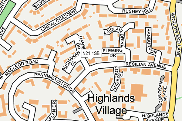N21 1SB map - OS OpenMap – Local (Ordnance Survey) N21 1SB map - OS OpenMap – Local (Ordnance Survey)