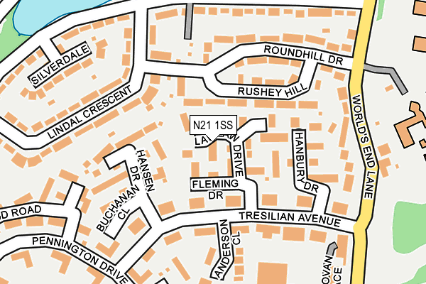 N21 1SS map - OS OpenMap – Local (Ordnance Survey) N21 1SS map - OS OpenMap – Local (Ordnance Survey)