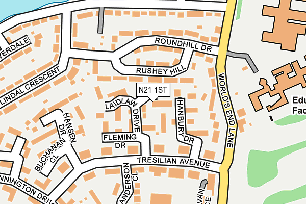 N21 1ST map - OS OpenMap – Local (Ordnance Survey) N21 1ST map - OS OpenMap – Local (Ordnance Survey)