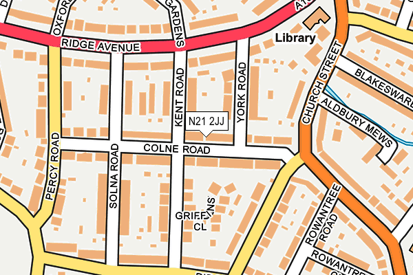 N21 2JJ map - OS OpenMap – Local (Ordnance Survey) N21 2JJ map - OS OpenMap – Local (Ordnance Survey)