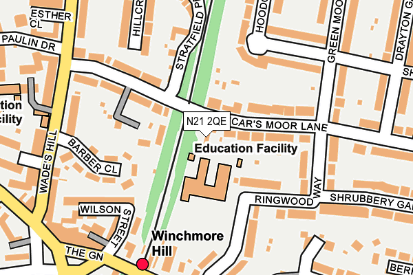 N21 2QE map - OS OpenMap – Local (Ordnance Survey) N21 2QE map - OS OpenMap – Local (Ordnance Survey)