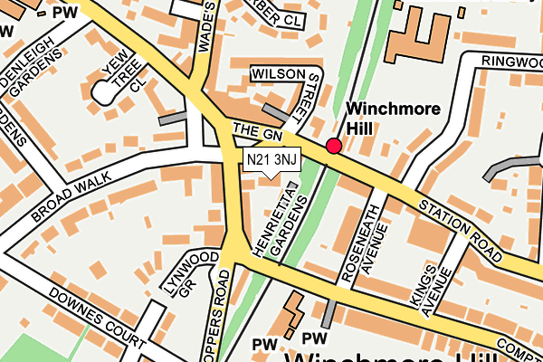 N21 3NJ map - OS OpenMap – Local (Ordnance Survey) N21 3NJ map - OS OpenMap – Local (Ordnance Survey)
