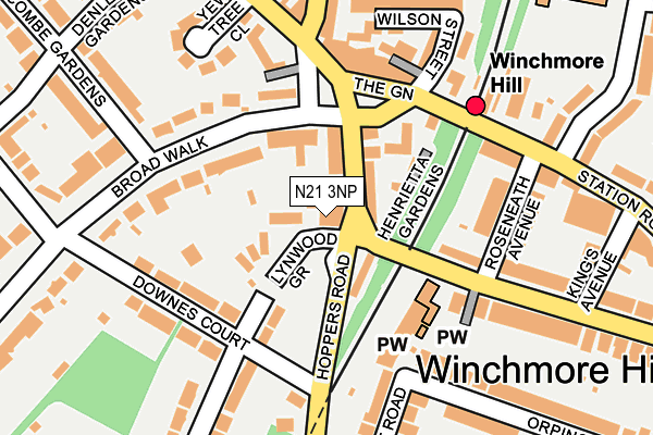 N21 3NP map - OS OpenMap – Local (Ordnance Survey) N21 3NP map - OS OpenMap – Local (Ordnance Survey)