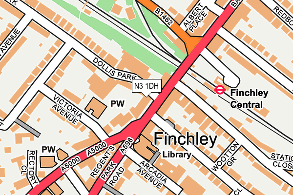 N3 1DH map - OS OpenMap – Local (Ordnance Survey) N3 1DH map - OS OpenMap – Local (Ordnance Survey)