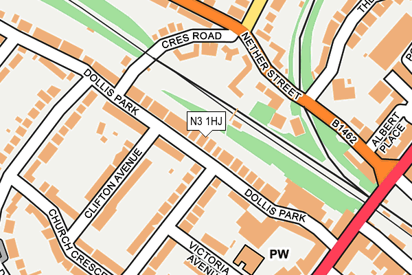 N3 1HJ map - OS OpenMap – Local (Ordnance Survey) N3 1HJ map - OS OpenMap – Local (Ordnance Survey)
