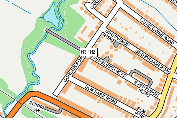 N3 1HZ map - OS OpenMap – Local (Ordnance Survey) N3 1HZ map - OS OpenMap – Local (Ordnance Survey)