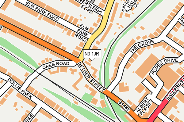 N3 1JR map - OS OpenMap – Local (Ordnance Survey) N3 1JR map - OS OpenMap – Local (Ordnance Survey)