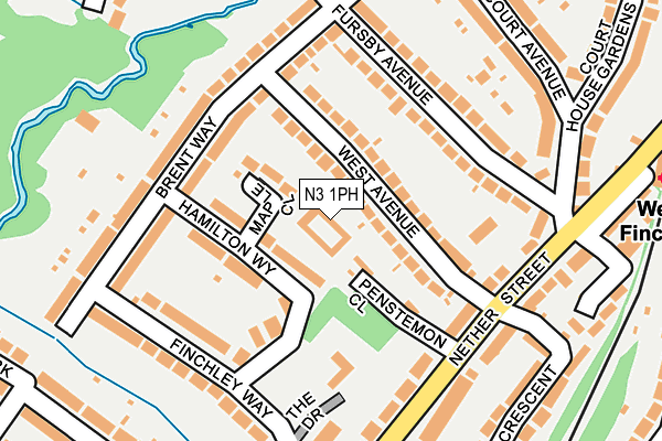 N3 1PH map - OS OpenMap – Local (Ordnance Survey) N3 1PH map - OS OpenMap – Local (Ordnance Survey)