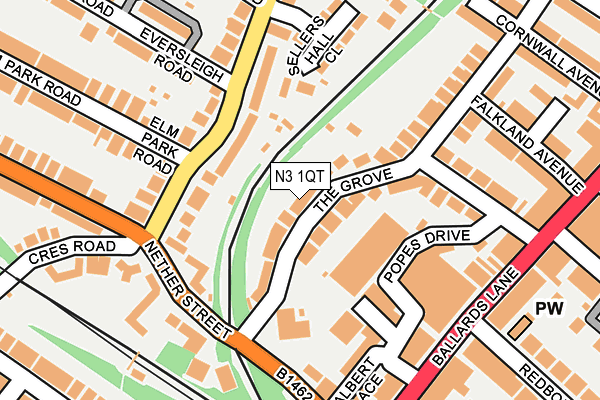 N3 1QT map - OS OpenMap – Local (Ordnance Survey) N3 1QT map - OS OpenMap – Local (Ordnance Survey)