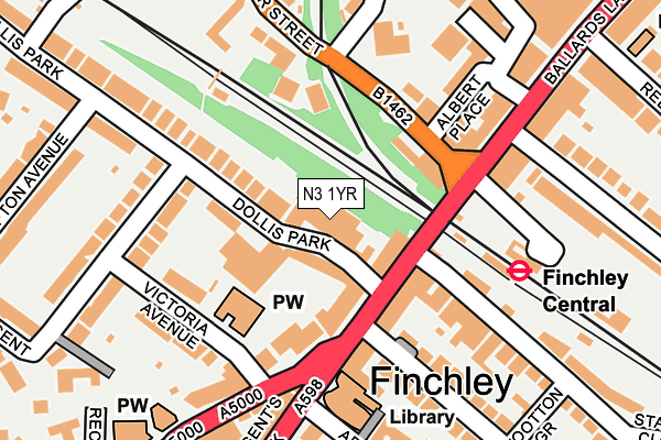 N3 1YR map - OS OpenMap – Local (Ordnance Survey) N3 1YR map - OS OpenMap – Local (Ordnance Survey)