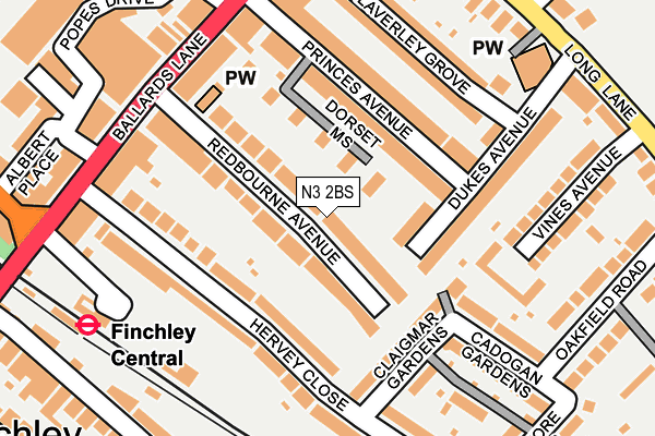 N3 2BS map - OS OpenMap – Local (Ordnance Survey) N3 2BS map - OS OpenMap – Local (Ordnance Survey)