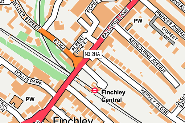 N3 2HA map - OS OpenMap – Local (Ordnance Survey) N3 2HA map - OS OpenMap – Local (Ordnance Survey)