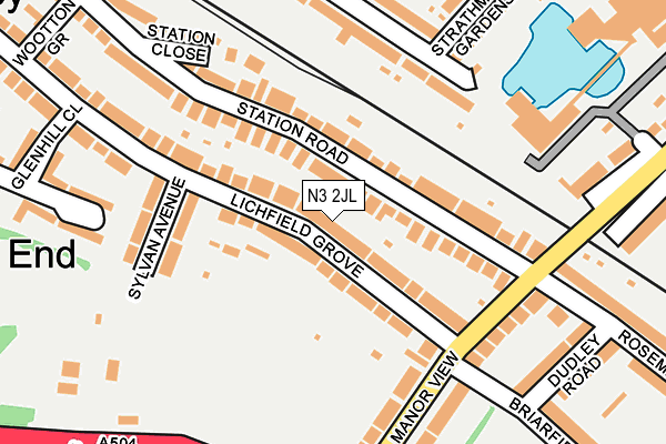 N3 2JL map - OS OpenMap – Local (Ordnance Survey) N3 2JL map - OS OpenMap – Local (Ordnance Survey)