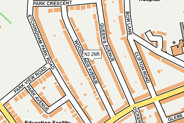 N3 2NR map - OS OpenMap – Local (Ordnance Survey) N3 2NR map - OS OpenMap – Local (Ordnance Survey)