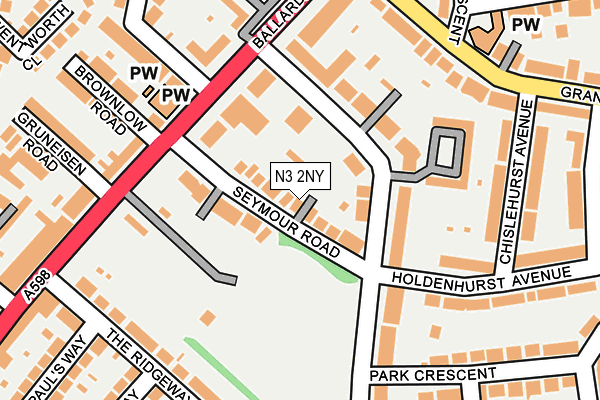 N3 2NY map - OS OpenMap – Local (Ordnance Survey) N3 2NY map - OS OpenMap – Local (Ordnance Survey)
