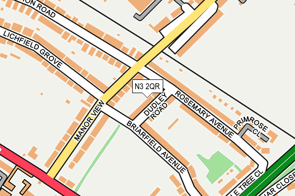 N3 2QR map - OS OpenMap – Local (Ordnance Survey) N3 2QR map - OS OpenMap – Local (Ordnance Survey)