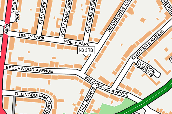 N3 3RB map - OS OpenMap – Local (Ordnance Survey) N3 3RB map - OS OpenMap – Local (Ordnance Survey)