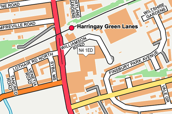 N4 1ED map - OS OpenMap – Local (Ordnance Survey) N4 1ED map - OS OpenMap – Local (Ordnance Survey)