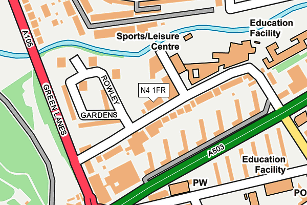 N4 1FR map - OS OpenMap – Local (Ordnance Survey) N4 1FR map - OS OpenMap – Local (Ordnance Survey)