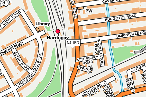 N4 1RD map - OS OpenMap – Local (Ordnance Survey) N4 1RD map - OS OpenMap – Local (Ordnance Survey)