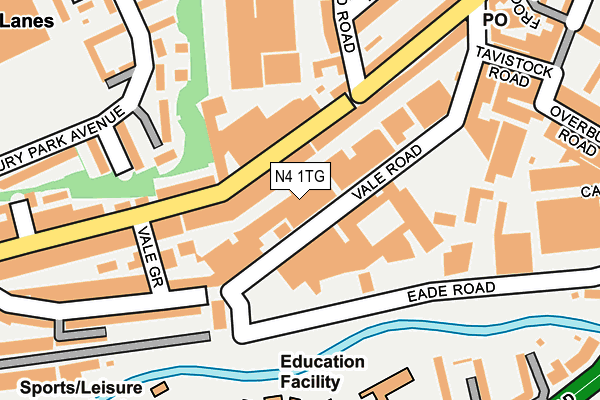 N4 1TG map - OS OpenMap – Local (Ordnance Survey) N4 1TG map - OS OpenMap – Local (Ordnance Survey)
