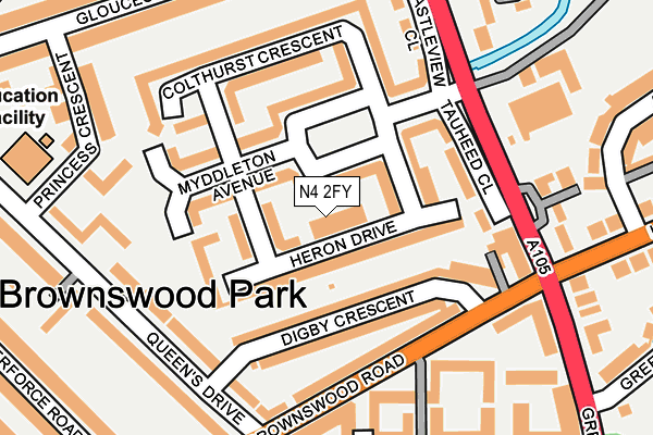 N4 2FY map - OS OpenMap – Local (Ordnance Survey) N4 2FY map - OS OpenMap – Local (Ordnance Survey)