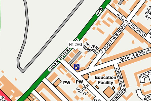 N4 2HG map - OS OpenMap – Local (Ordnance Survey) N4 2HG map - OS OpenMap – Local (Ordnance Survey)