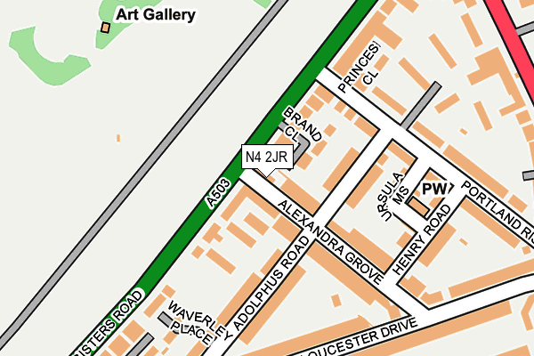 N4 2JR map - OS OpenMap – Local (Ordnance Survey) N4 2JR map - OS OpenMap – Local (Ordnance Survey)