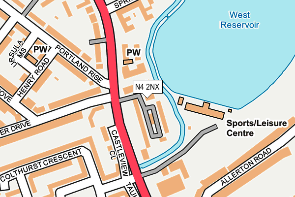 N4 2NX map - OS OpenMap – Local (Ordnance Survey) N4 2NX map - OS OpenMap – Local (Ordnance Survey)