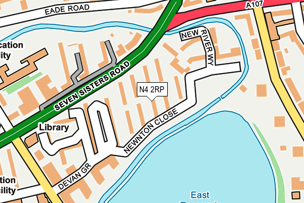 N4 2RP map - OS OpenMap – Local (Ordnance Survey) N4 2RP map - OS OpenMap – Local (Ordnance Survey)