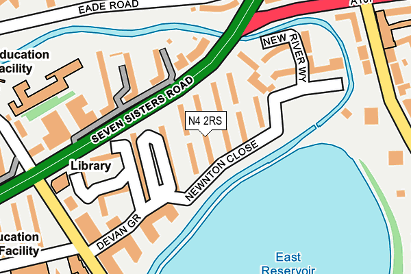 N4 2RS map - OS OpenMap – Local (Ordnance Survey) N4 2RS map - OS OpenMap – Local (Ordnance Survey)