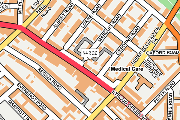 N4 3DZ map - OS OpenMap – Local (Ordnance Survey) N4 3DZ map - OS OpenMap – Local (Ordnance Survey)