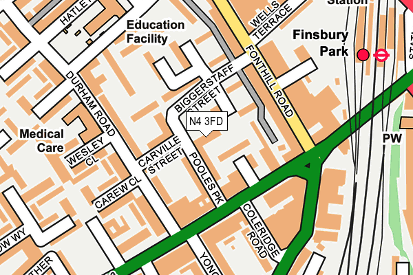 N4 3FD map - OS OpenMap – Local (Ordnance Survey) N4 3FD map - OS OpenMap – Local (Ordnance Survey)