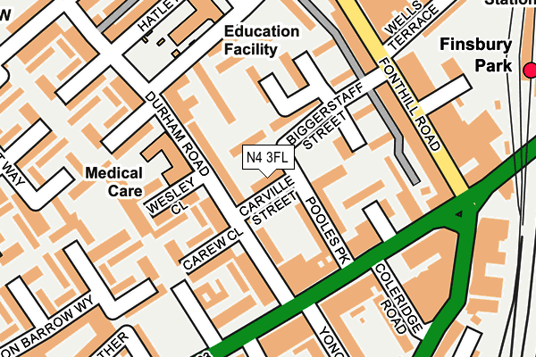 N4 3FL map - OS OpenMap – Local (Ordnance Survey) N4 3FL map - OS OpenMap – Local (Ordnance Survey)