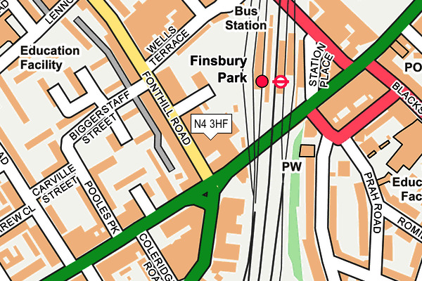 N4 3HF map - OS OpenMap – Local (Ordnance Survey) N4 3HF map - OS OpenMap – Local (Ordnance Survey)