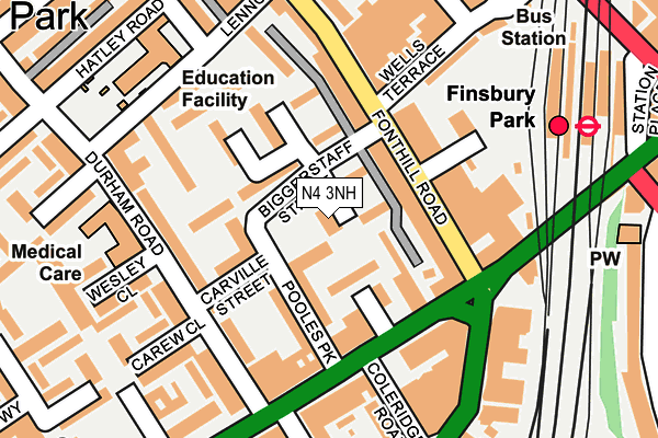 N4 3NH map - OS OpenMap – Local (Ordnance Survey) N4 3NH map - OS OpenMap – Local (Ordnance Survey)