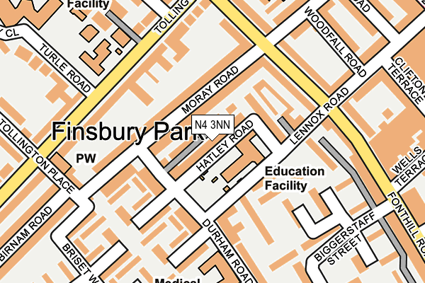 N4 3NN map - OS OpenMap – Local (Ordnance Survey) N4 3NN map - OS OpenMap – Local (Ordnance Survey)