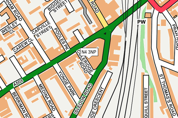 N4 3NP map - OS OpenMap – Local (Ordnance Survey) N4 3NP map - OS OpenMap – Local (Ordnance Survey)