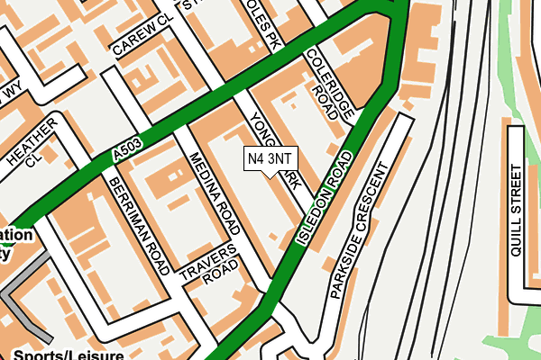 N4 3NT map - OS OpenMap – Local (Ordnance Survey) N4 3NT map - OS OpenMap – Local (Ordnance Survey)