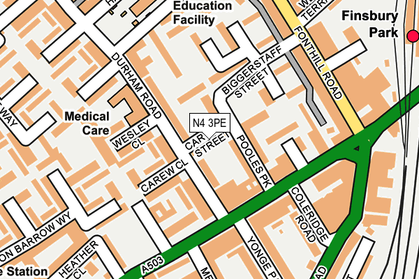 N4 3PE map - OS OpenMap – Local (Ordnance Survey) N4 3PE map - OS OpenMap – Local (Ordnance Survey)